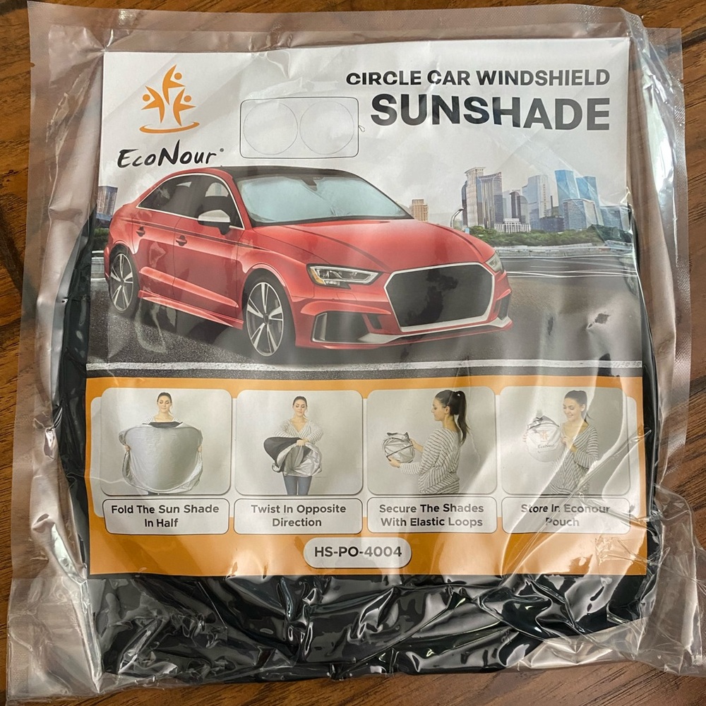EcoNour Circle Car Sunshade Size Medium